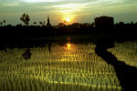 Coucher de soleil sur le Laos